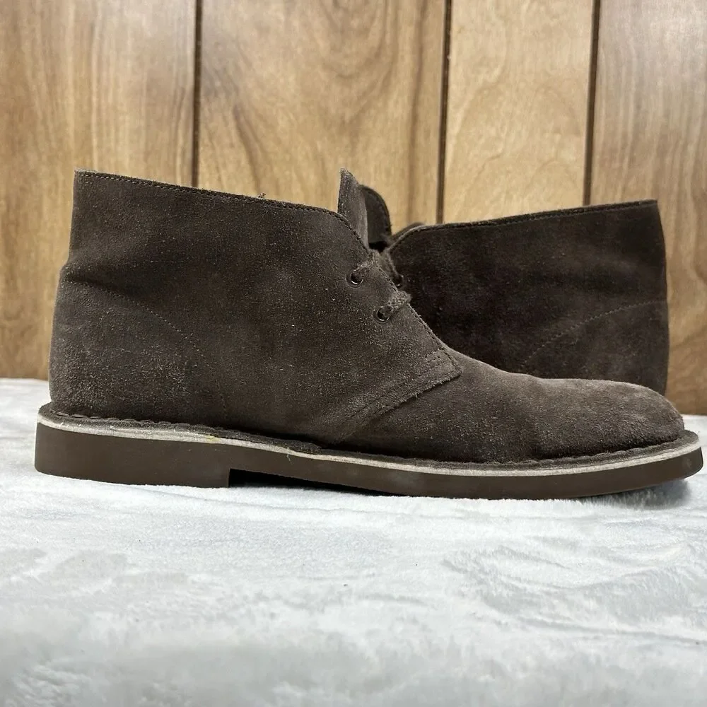 Clarks Desert Boots Men’s US 9 Brown Suede Chukka Ankle Lace Up Casual Shoes